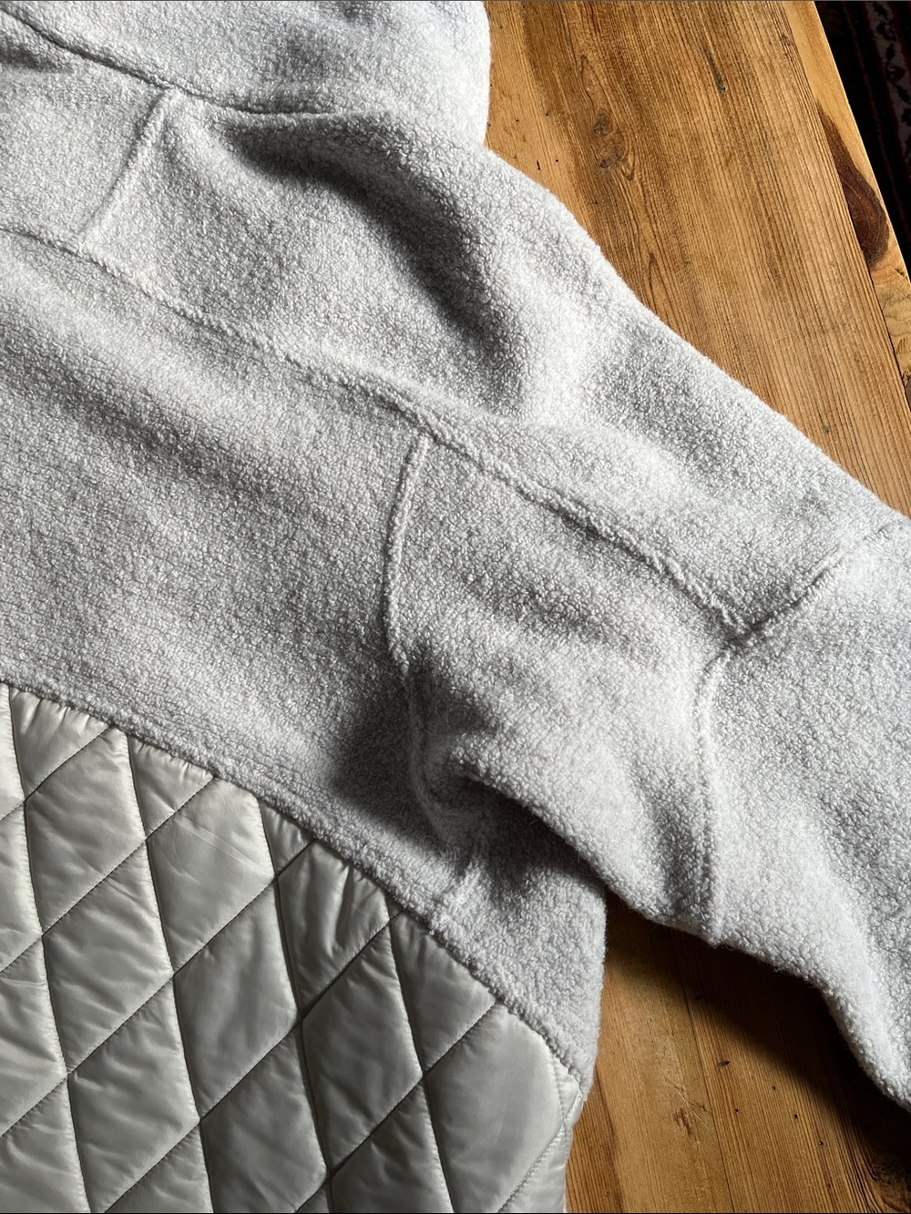 LULULEMON 10 Heathered Ceramic Show Me The Sherpa Jacket Pile Wool Quilted - Picture 14 of 15